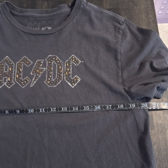 Lucky Brand AC/DC Studded Tee Shirt Size XL - Picture 5 of 6